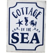 Wholesale - 12"x17" Embss COTTAGE Metal Sign On MDF Wall Plaque C/P 6, UPC: 651961732310